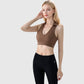 Active Women's Collared V-Neck Athletic Crop Top