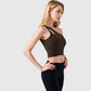 Active Women's One Shoulder Cutout Athletic Crop Top