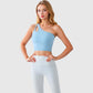 Active Women's One Shoulder Cutout Athletic Crop Top
