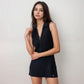Active Women's Sleeveless Collared Sports Dress with Zip Front and Fitted Performance Design