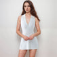 Active Women's Sleeveless Collared Sports Dress with Zip Front and Fitted Performance Design