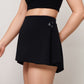 Active Women's High Waist Active Skirt with Overlapping Front Panel and Subtle Side Eyelet Detail