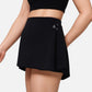 Active Women's High Waist Active Skirt with Overlapping Front Panel and Subtle Side Eyelet Detail
