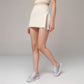 Active Women's High Waist Active Skirt with Overlapping Front Panel and Subtle Side Eyelet Detail