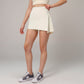 Active Women's High Waist Active Skirt with Overlapping Front Panel and Subtle Side Eyelet Detail