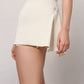 Active Women's High Waist Active Skirt with Overlapping Front Panel and Subtle Side Eyelet Detail