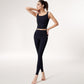 Square Neck Cropped Sports Tank Top with Wide Shoulder Straps and Smooth Seamless Finish