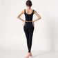 Square Neck Cropped Sports Tank Top with Wide Shoulder Straps and Smooth Seamless Finish
