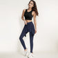 Crisscross Back Sports Bra with Cutout Detail and Adjustable Hook Closure