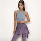 Crisscross Back Sports Bra with Cutout Detail and Adjustable Hook Closure