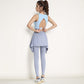 Crisscross Back Sports Bra with Cutout Detail and Adjustable Hook Closure