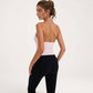 Women's Halter Neck Cropped Tank Top with Built-In Bra and Stretch Fabric for Workout or Casual Wear