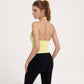 Women's Halter Neck Cropped Tank Top with Built-In Bra and Stretch Fabric for Workout or Casual Wear