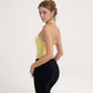 Women's Halter Neck Cropped Tank Top with Built-In Bra and Stretch Fabric for Workout or Casual Wear