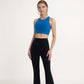 Women's Sports Bra with Double Strap Detail and Wide Hem Band for Medium Support