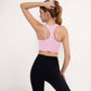 Women's Sports Bra with Double Strap Detail and Wide Hem Band for Medium Support