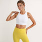 Women's Sports Bra with Double Strap Detail and Wide Hem Band for Medium Support