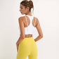 Women's Sports Bra with Double Strap Detail and Wide Hem Band for Medium Support