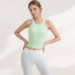 Women's Ribbed Black High Neck Crop Tank Top for Active and Casual Wear