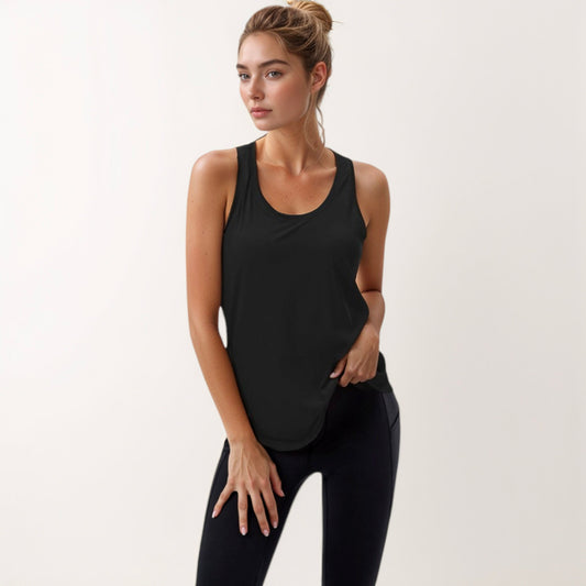 Women's Sleeveless Scoop Neck Workout Tank Top for Active and Casual Wear