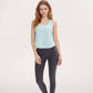 Women's Sleeveless Scoop Neck Cropped Tank Top for Workout and Casual Layering