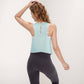 Women's Sleeveless Scoop Neck Cropped Tank Top for Workout and Casual Layering