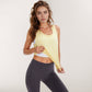 Women's Sleeveless Scoop Neck Cropped Tank Top for Workout and Casual Layering