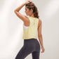 Women's Sleeveless Scoop Neck Cropped Tank Top for Workout and Casual Layering