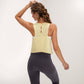 Women's Sleeveless Scoop Neck Cropped Tank Top for Workout and Casual Layering