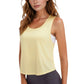 Women's Sleeveless Scoop Neck Cropped Tank Top for Workout and Casual Layering
