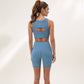 Women's Sports Bra with Scoop Neck and Front Cutout Design for Low to Medium Impact Workouts