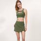 Women's Sports Bra with Scoop Neck and Front Cutout Design for Low to Medium Impact Workouts