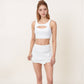 Women's Sports Bra with Scoop Neck and Front Cutout Design for Low to Medium Impact Workouts