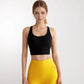 Women's Crisscross Back Sports Bra with Wide Elastic Band and Supportive Straps for Activewear