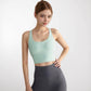 Women's Crisscross Back Sports Bra with Wide Elastic Band and Supportive Straps for Activewear