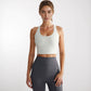 Women's Crisscross Back Sports Bra with Wide Elastic Band and Supportive Straps for Activewear
