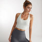 Women's Crisscross Back Sports Bra with Wide Elastic Band and Supportive Straps for Activewear