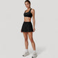 Women's Square Neckline Sports Bra with Supportive Underband for Low to Medium Impact Activities