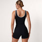 Women's Contrast Trim Cropped Tank Top with Scoop Neck and Stretch Fit for Yoga and Everyday Wear