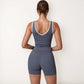 Women's Contrast Trim Cropped Tank Top with Scoop Neck and Stretch Fit for Yoga and Everyday Wear