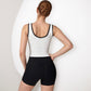 Women's Contrast Trim Cropped Tank Top with Scoop Neck and Stretch Fit for Yoga and Everyday Wear