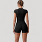 High Waist Seamless Biker Shorts with Wide Waistband and Stretch Fit for Active Comfort - Small, Fuchsia