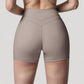 High Waist Seamless Biker Shorts with Wide Waistband and Stretch Fit for Active Comfort - Small, Fuchsia