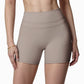High Waist Seamless Biker Shorts with Wide Waistband and Stretch Fit for Active Comfort - Small, Fuchsia
