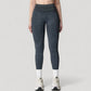 Women's Seamless Ribbed High Waist Full Length Leggings with Compression Fit