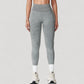 Women's Seamless Ribbed High Waist Full Length Leggings with Compression Fit