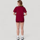 Relaxed Fit Crew Neck T-Shirt with Short Sleeves and Soft Stretch Fabric for Everyday Comfort