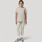 Relaxed Fit Crew Neck T-Shirt with Short Sleeves and Soft Stretch Fabric for Everyday Comfort