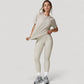 Relaxed Fit Crew Neck T-Shirt with Short Sleeves and Soft Stretch Fabric for Everyday Comfort