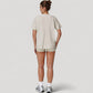 Relaxed Fit Crew Neck T-Shirt with Short Sleeves and Soft Stretch Fabric for Everyday Comfort